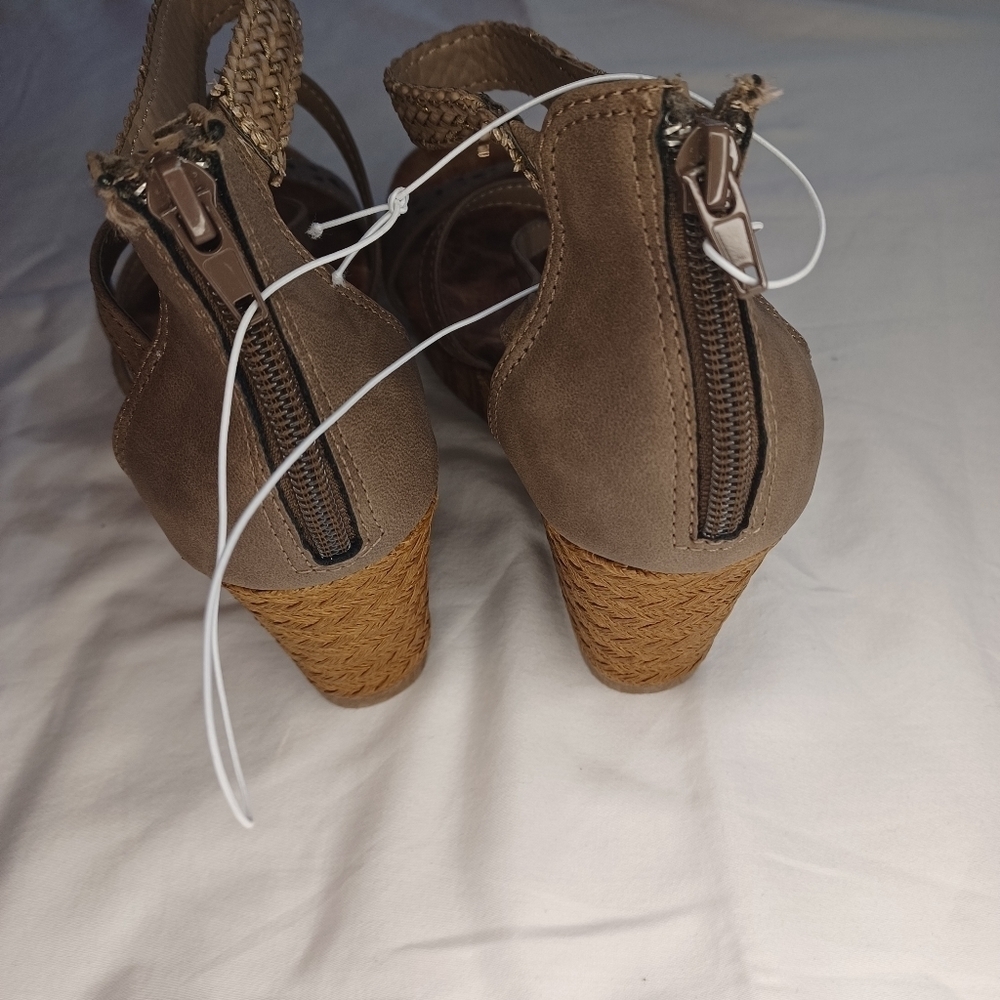 Jellypop Elegant Brown Strappy Boho Cottagecore Summer Sandals - Picture 6 of 14